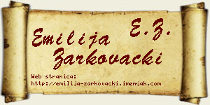 Emilija Žarkovački vizit kartica
